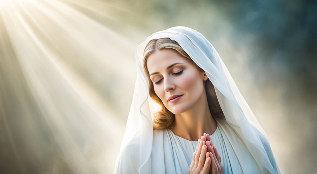 Imagem de Maria, mãe amorosa e protetora